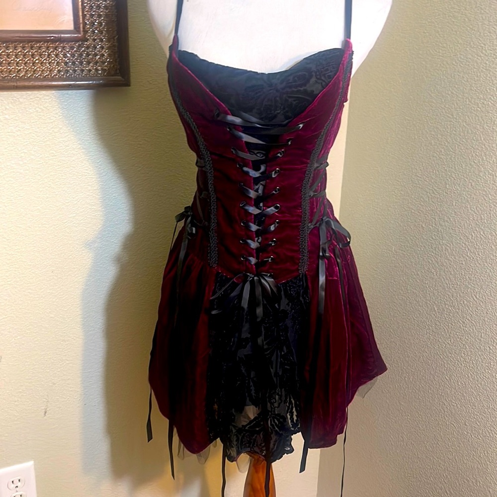 NWOT LIP SERVICE velvet dress